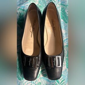 Salvatore Ferragamo Black Leather Women's Shoes